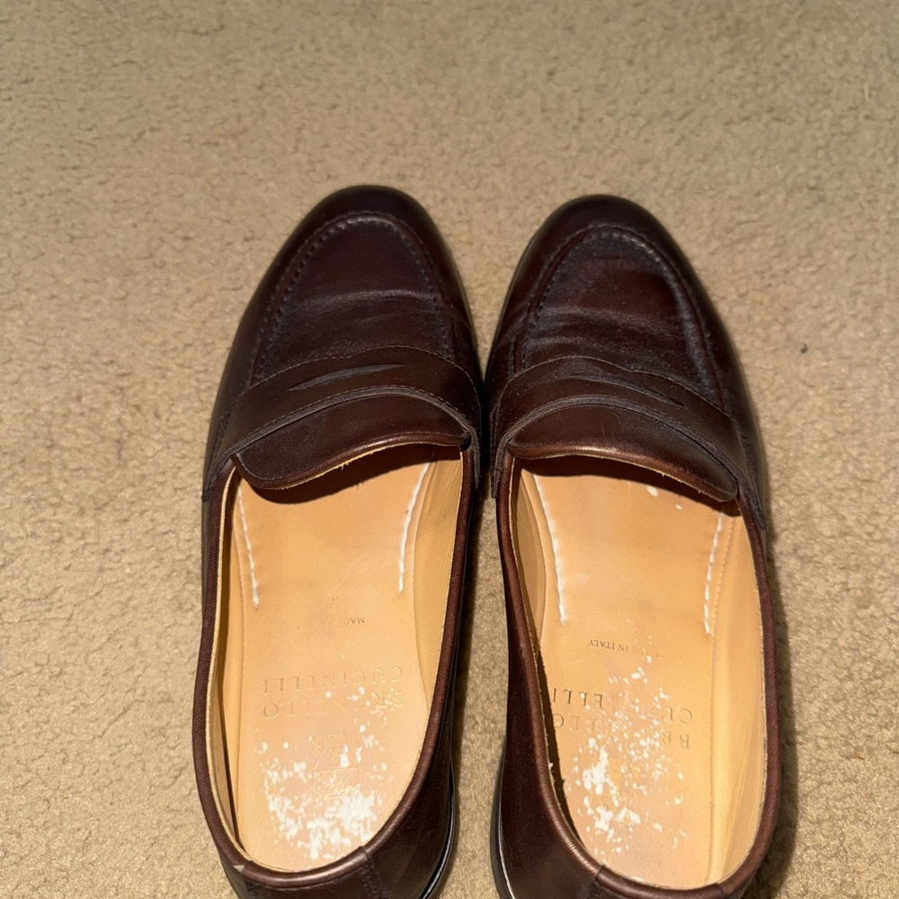 Men's Brown Leather Loafers